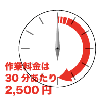 30分2500円